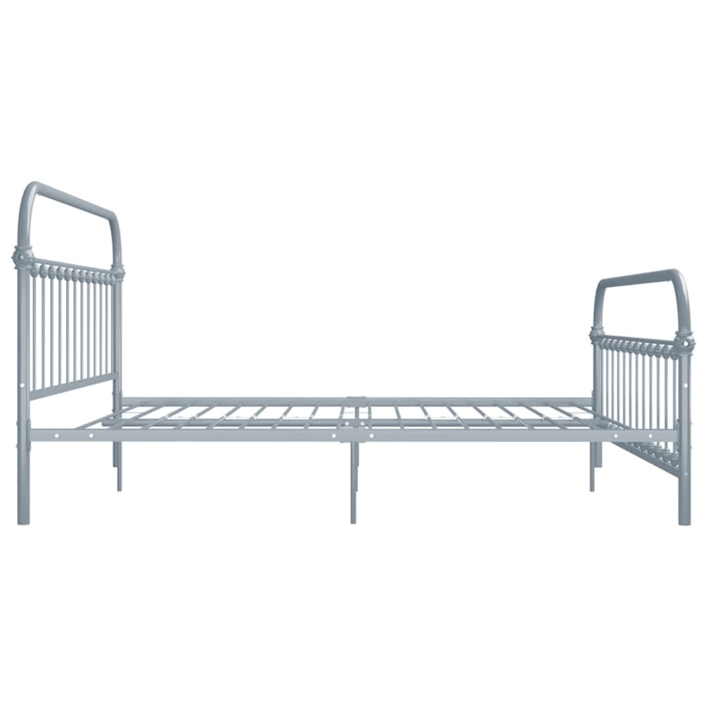 vidaXL Estrutura de cama metal 180x200 cm cinzento
