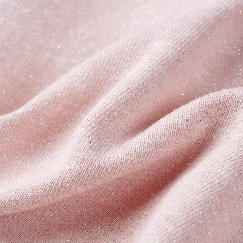 Sweatshirt para criança com capuz e fecho mistura de rosa claro 92