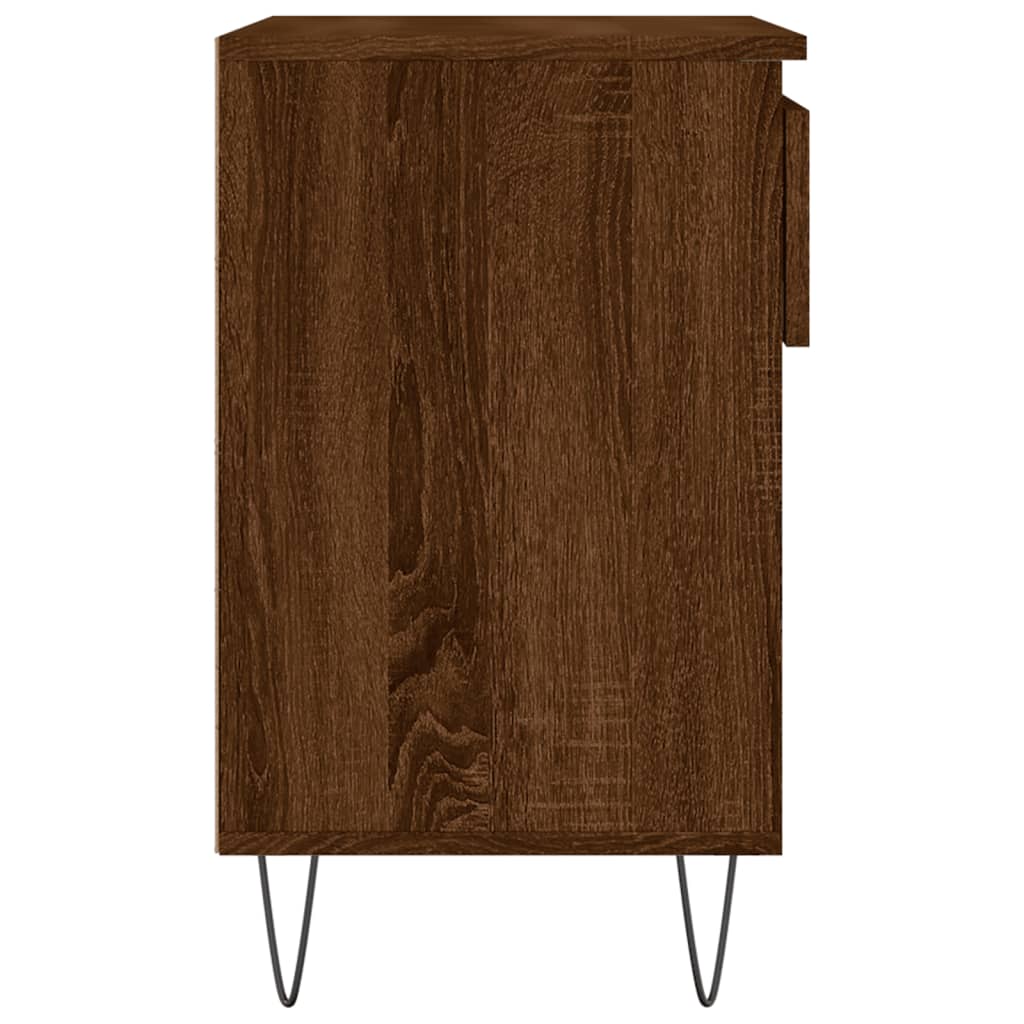 vidaXL Sapateira 70x36x60 cm derivados de madeira carvalho castanho