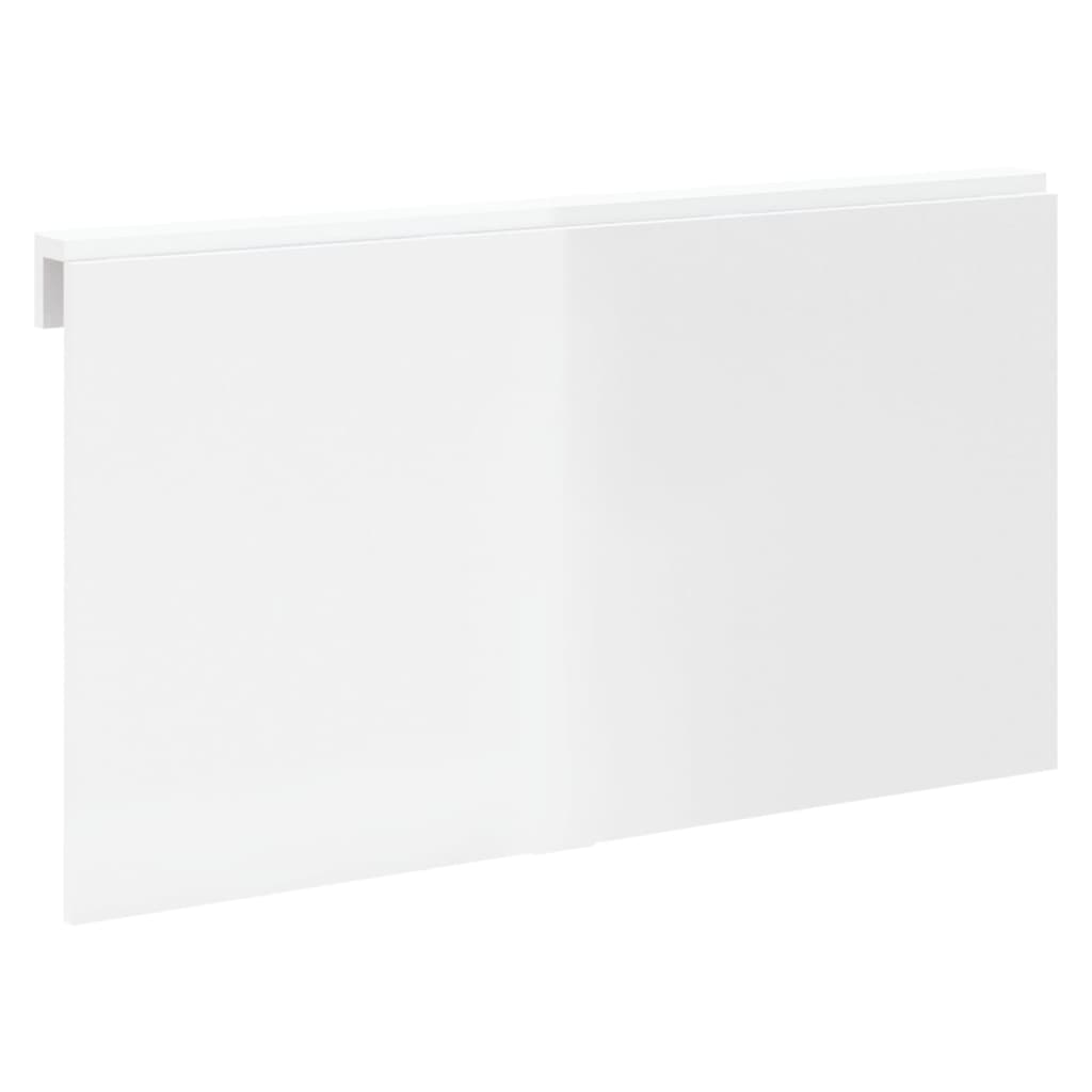 vidaXL Mesa de parede dobrável derivados de madeira branco brilhante