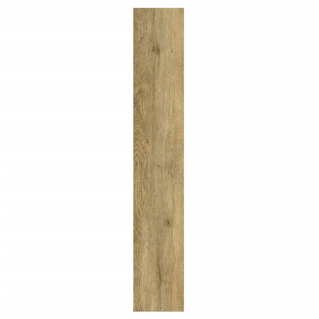 vidaXL Painel de parede c/ aspeto de madeira 4,12 m² PVC castanho