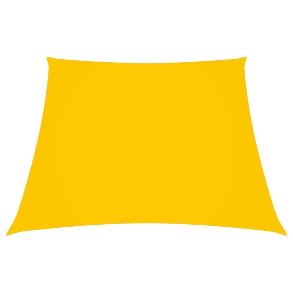 vidaXL Para-sol estilo vela tecido oxford trapézio 3/5x4 m amarelo