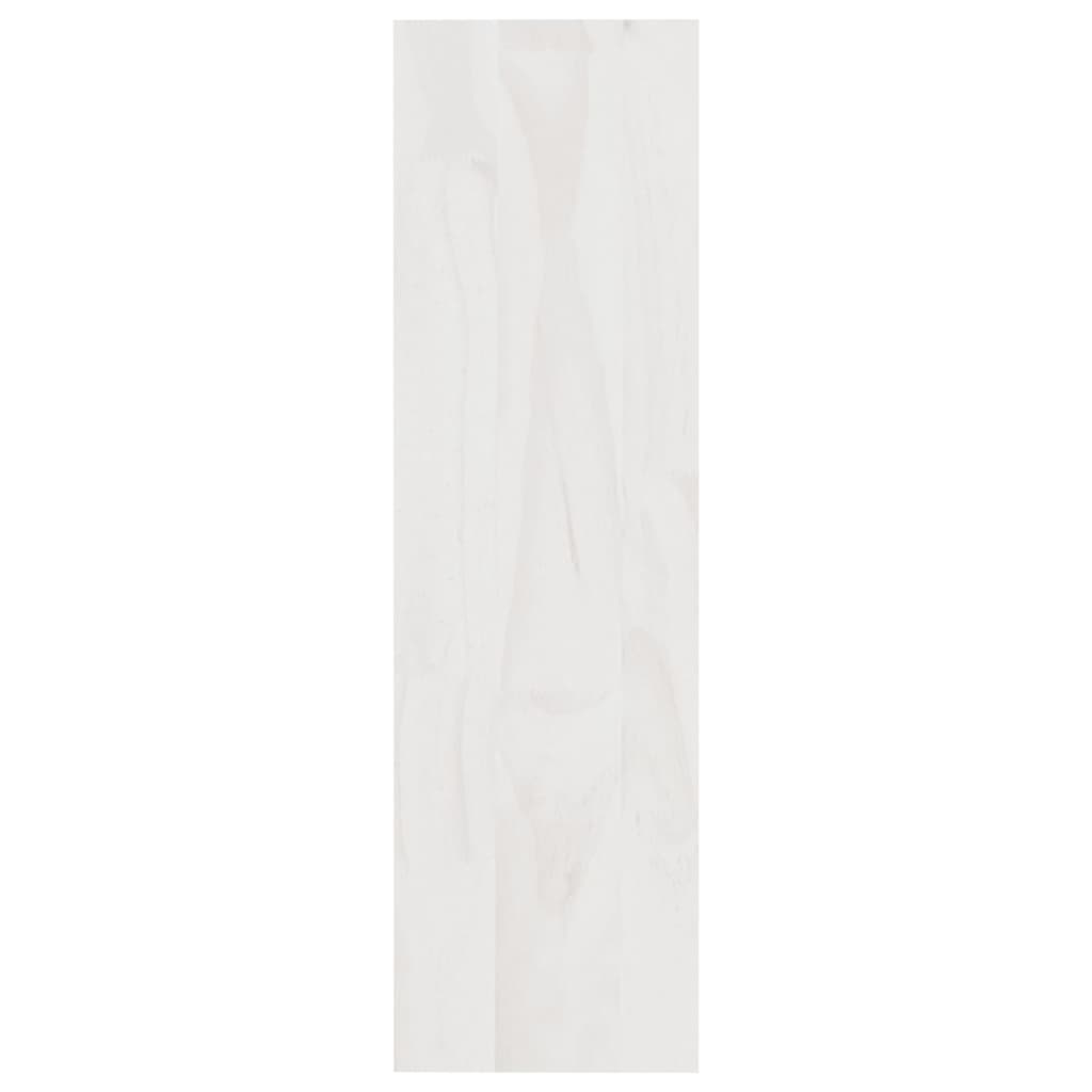 vidaXL Estante/divisória 100x30x103 cm madeira de pinho maciça branco
