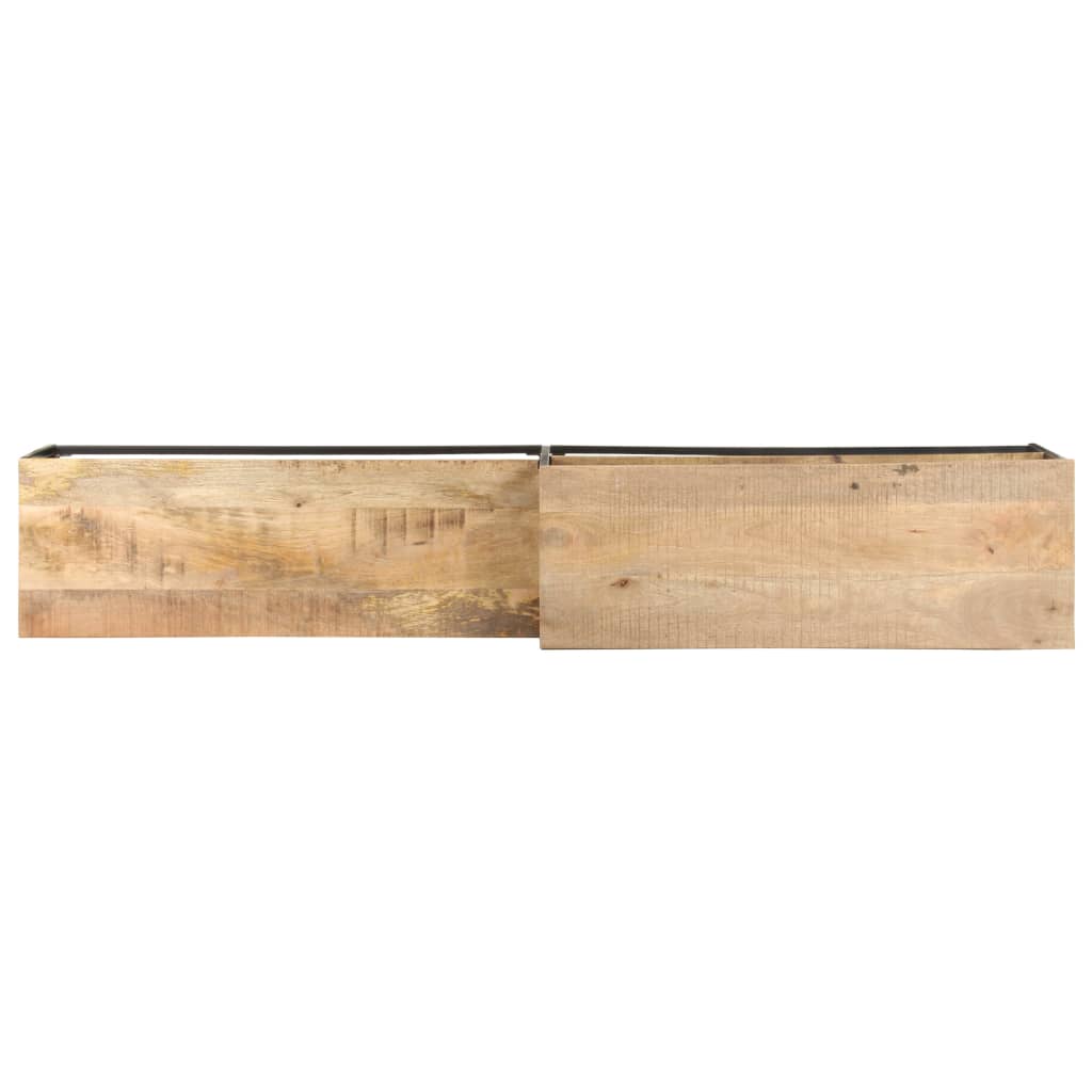 vidaXL Móvel de TV 180x30x50 cm madeira de mangueira áspera