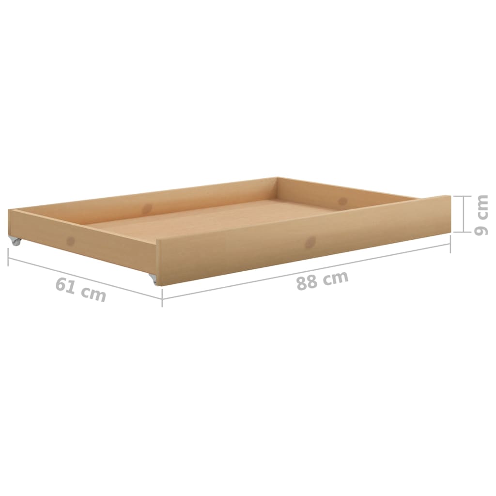 vidaXL Estrutura sofá-cama de puxar 2x(90x200) cm pinho castanho mel