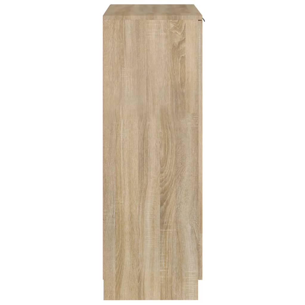 vidaXL Sapateira 59x35x100 cm derivados de madeira cor carvalho sonoma