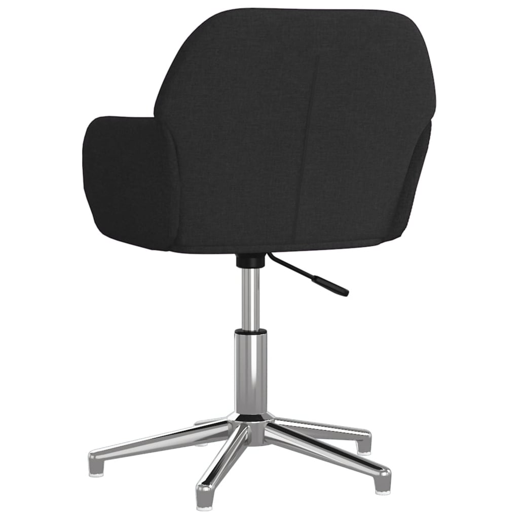 vidaXL Cadeira de escritório giratória tecido preto