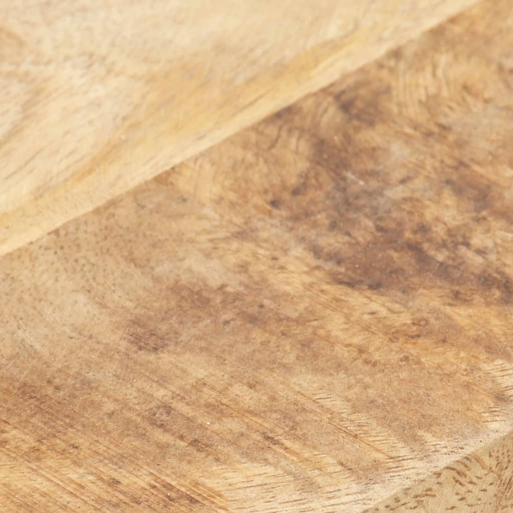 vidaXL Tampo de mesa madeira de mangueira maciça 15-16 mm 80x80 cm