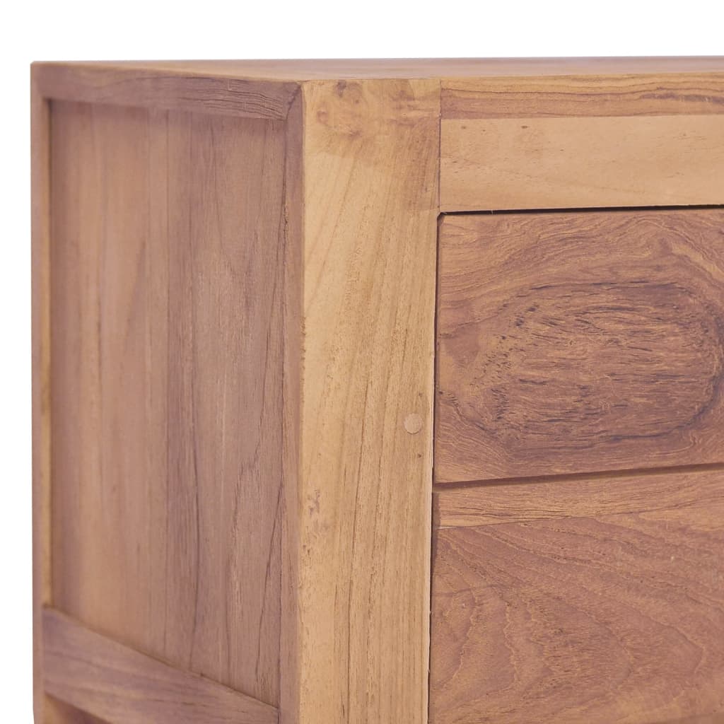 vidaXL Mesa de cabeceira 40x30x50 cm madeira de teca maciça