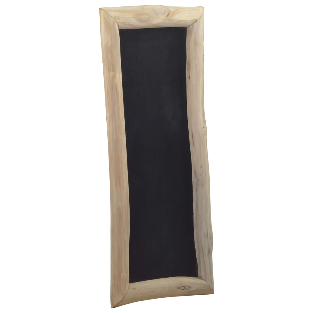 vidaXL Quadro-negro 3 pcs 30x70 cm madeira de teca