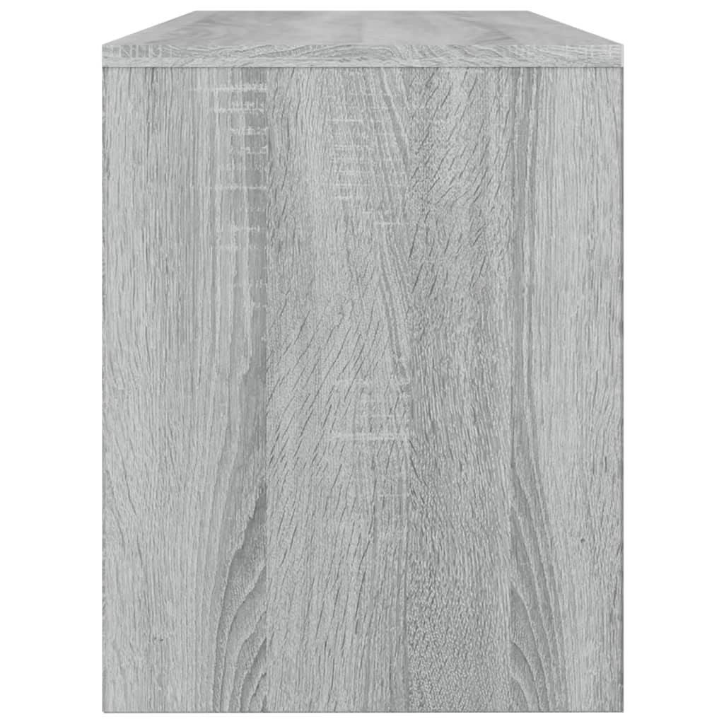 vidaXL Banco de toucador 70x35x45cm derivados madeira cinzento sonoma