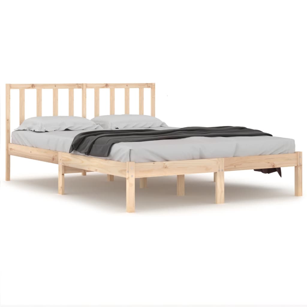 vidaXL Estrutura de cama super king 180x200 cm pinho maciço