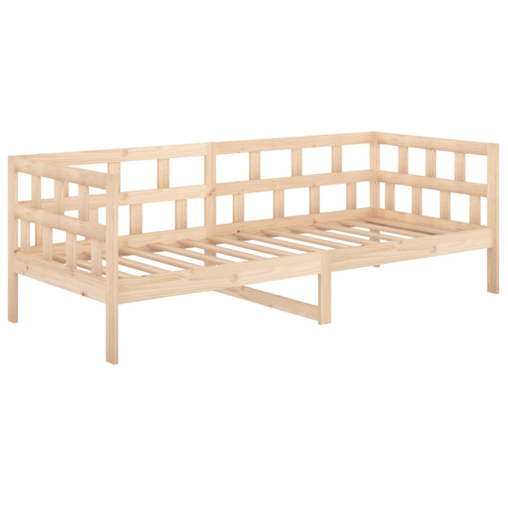 vidaXL Sofá-cama 90 x 200 cm madeira de pinho maciça