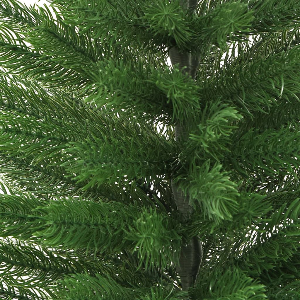 vidaXL Árvore de Natal artificial fina com suporte PE 120 cm
