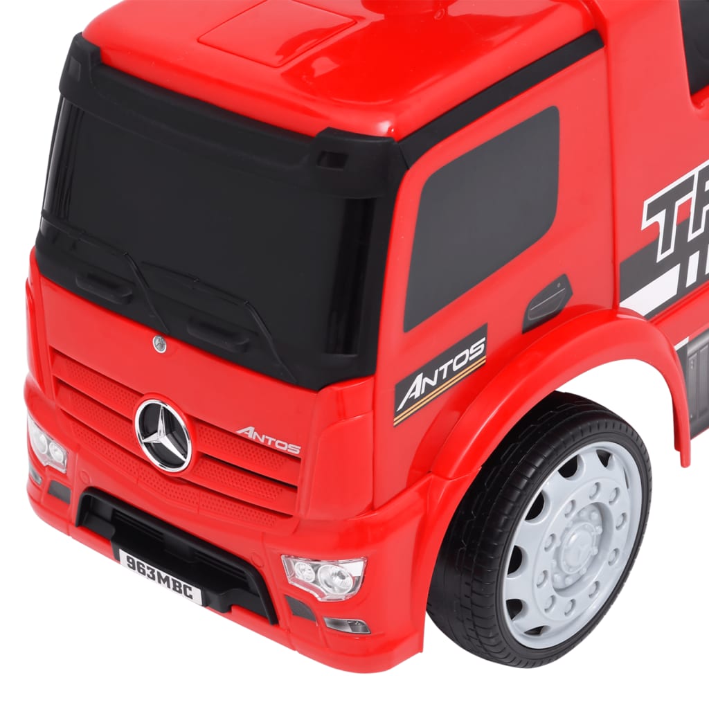 vidaXL Andador camião Mercedes Benz vermelho