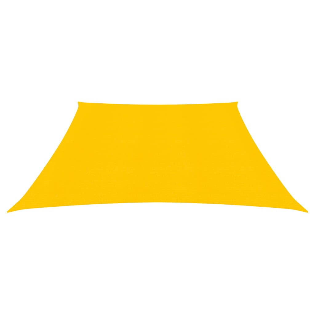 vidaXL Para-sol estilo vela 160 g/m² 3/4x3 m PEAD amarelo