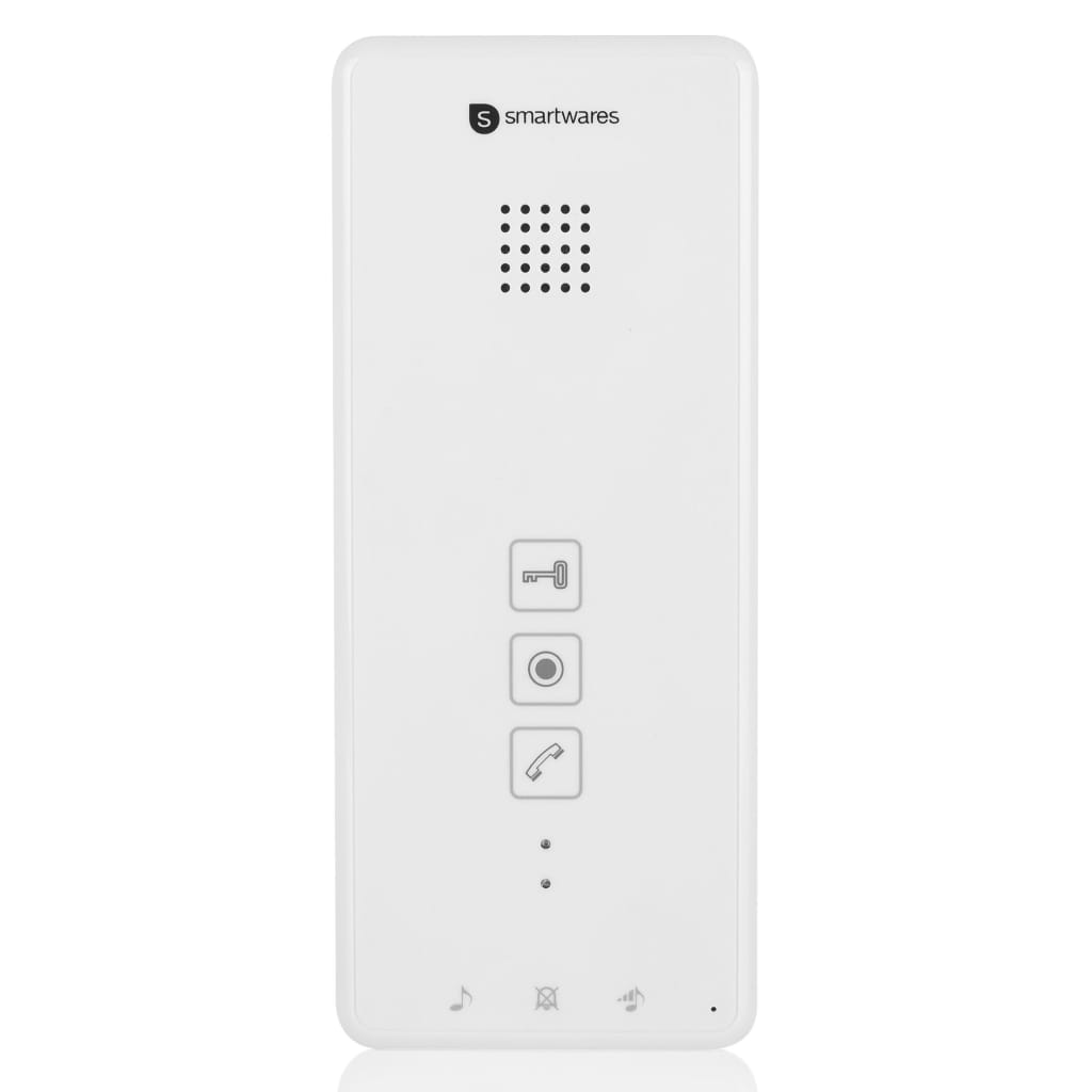 Smartwares Intercomunicador áudio 4 apartamentos 20,5x8,6x2,1cm branco