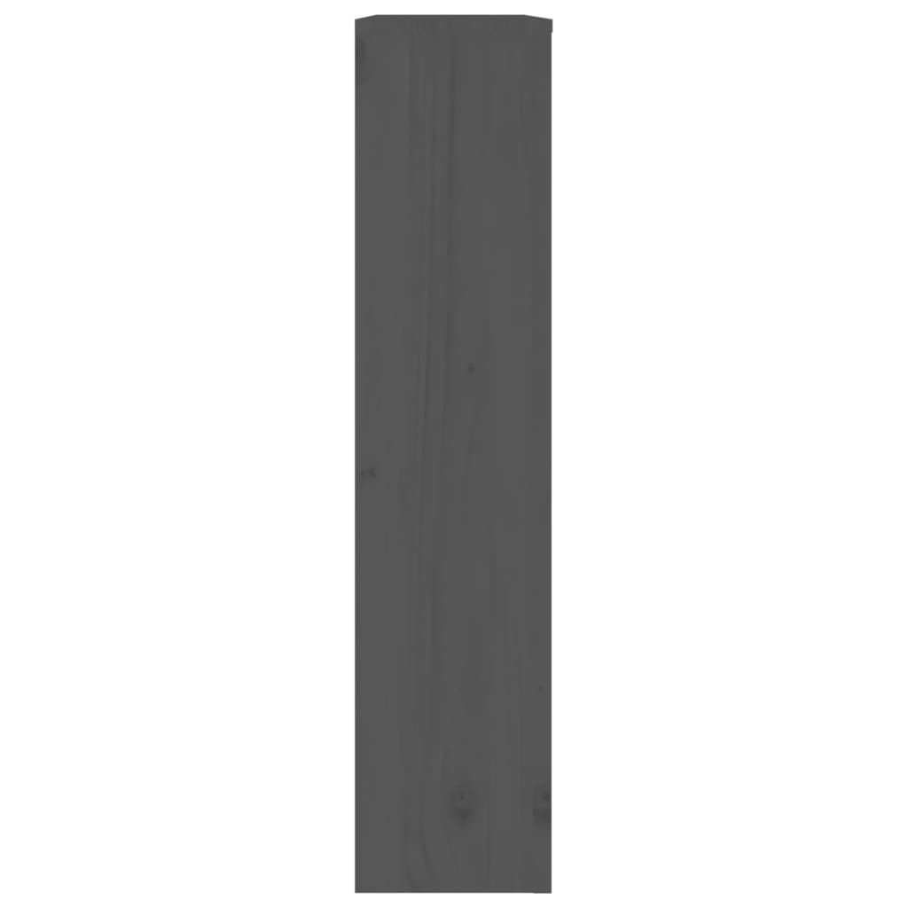 vidaXL Cobertura de radiador 79,5x19x84 cm pinho maciço cinza