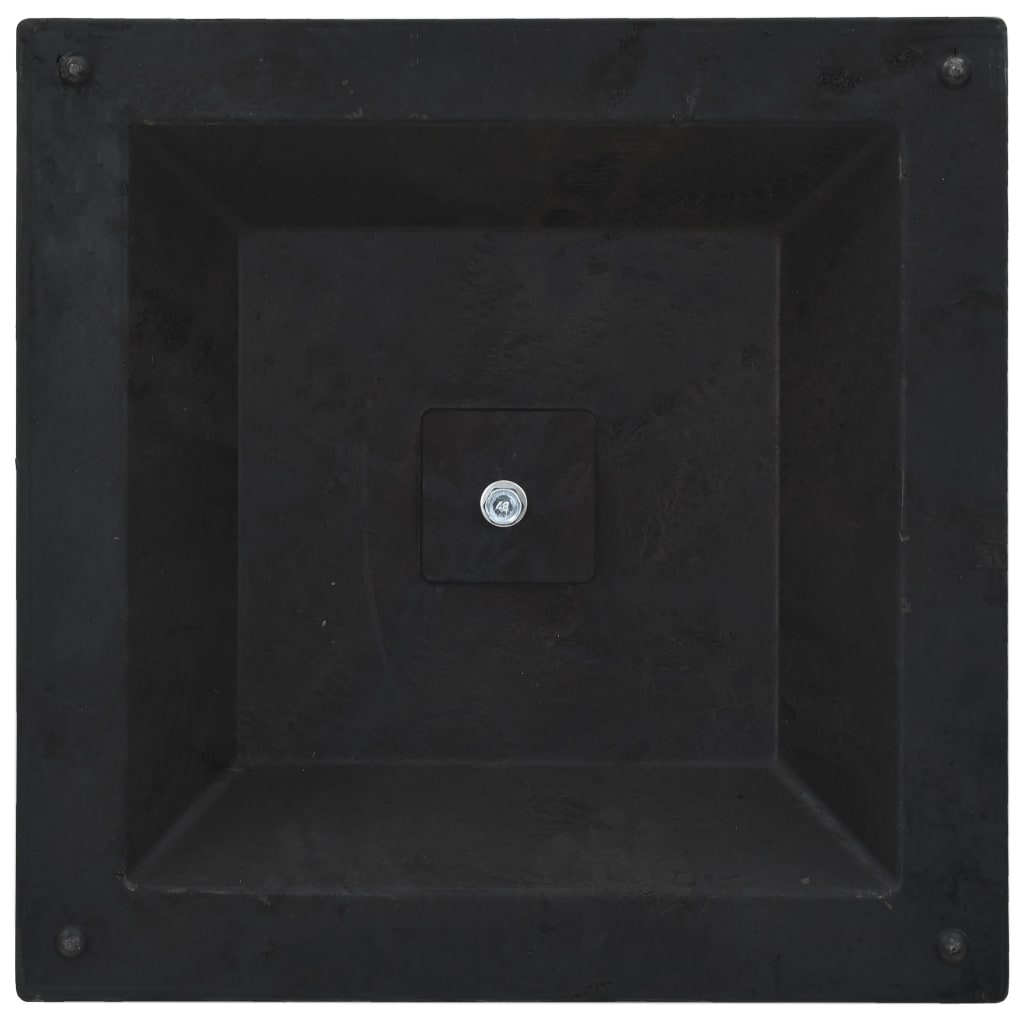 vidaXL Base de guarda-sol quadrada poliresina 12 kg bronze
