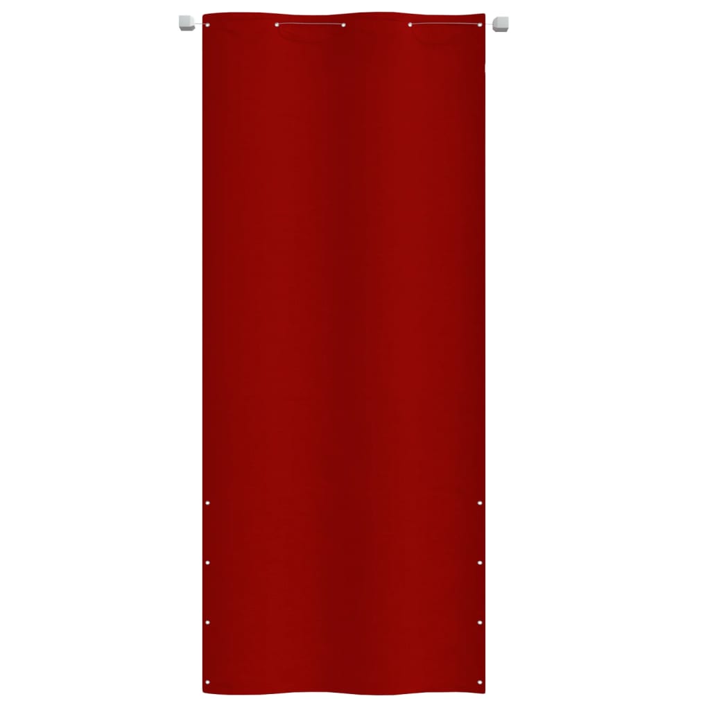 vidaXL Tela de varanda 100x240 cm tecido oxford vermelho