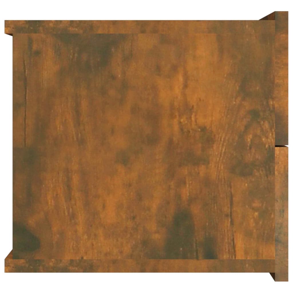 vidaXL Mesa cabeceira 40x30x30 cm derivados de madeira carvalho fumado