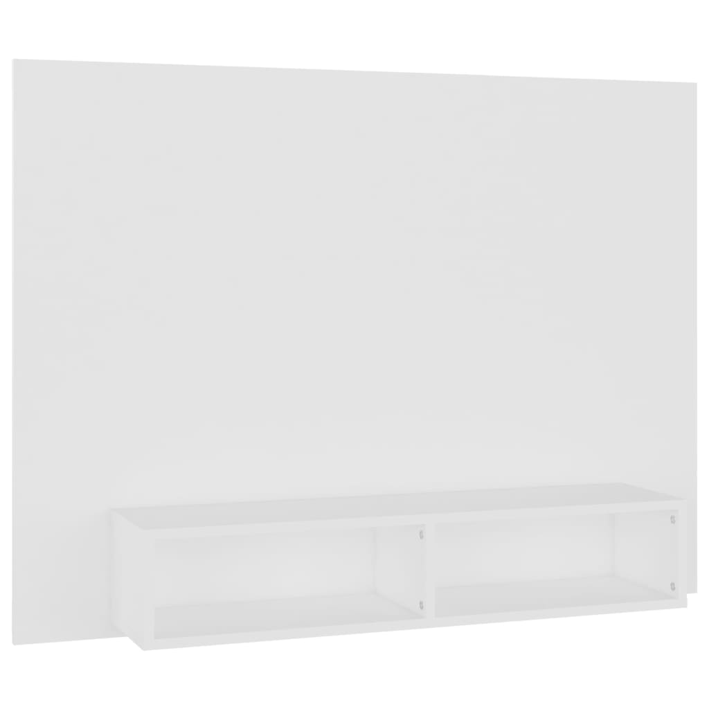 vidaXL Armário de parede para TV 120x23,5x90 cm contraplacado branco