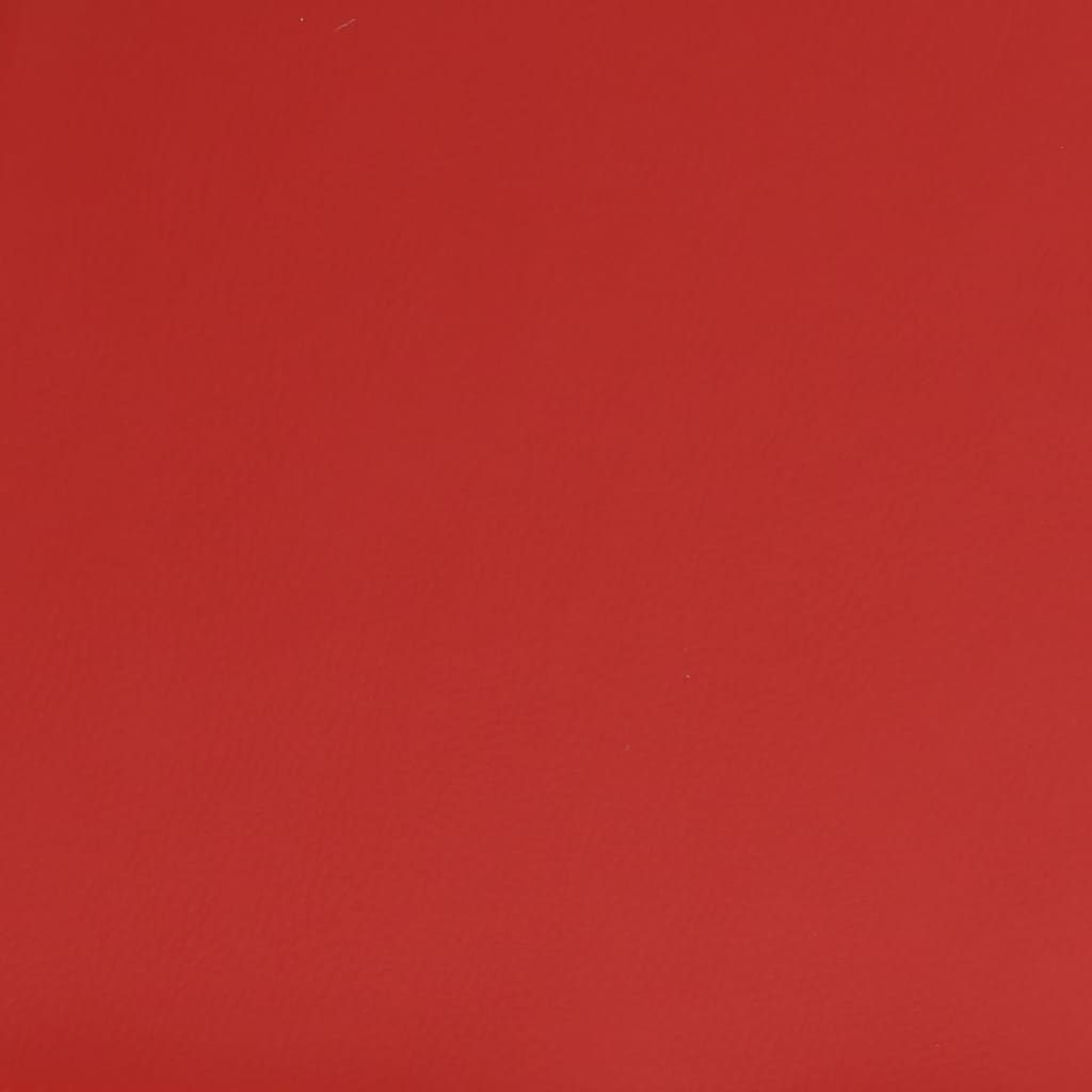 vidaXL Apoio de pés 78x56x32 couro artificial vermelho tinto
