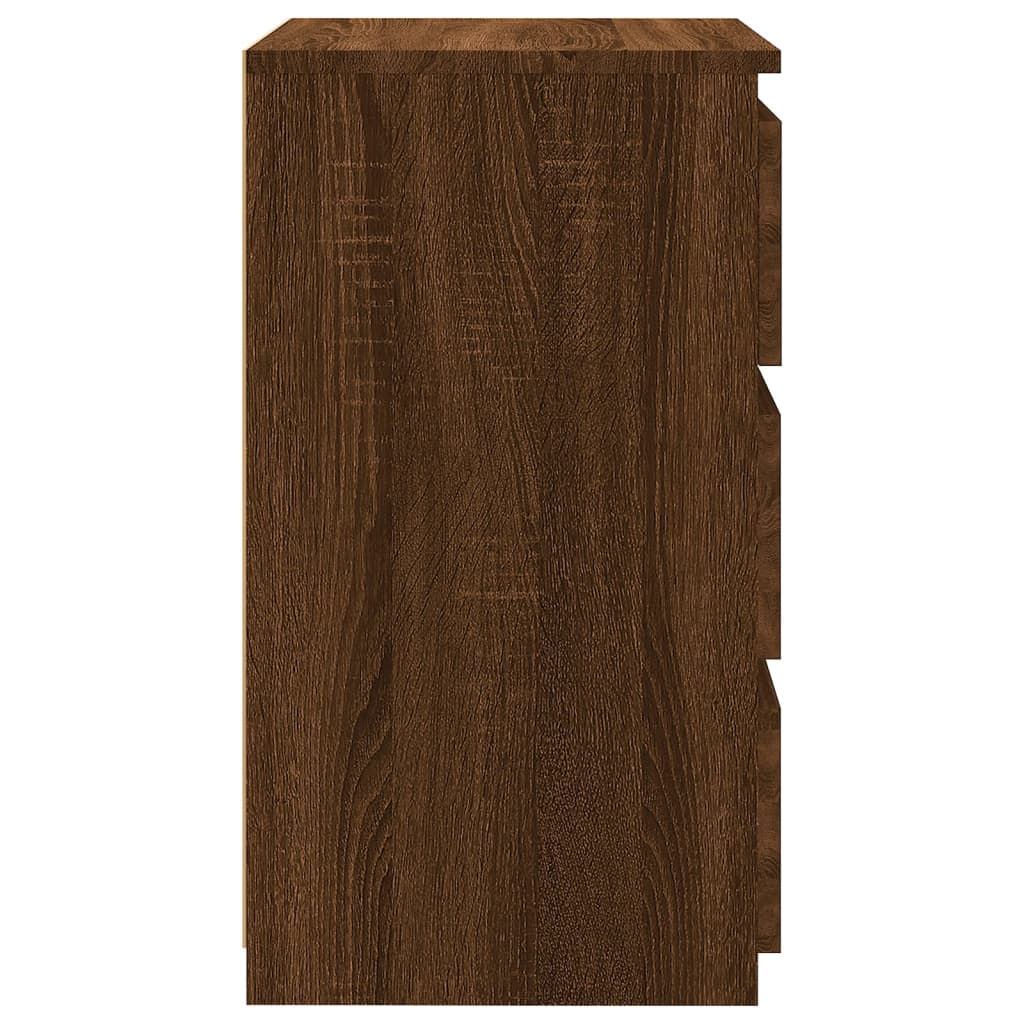 vidaXL Mesa cabeceira 40x35x62,5 cm madeira proc. carvalho castanho