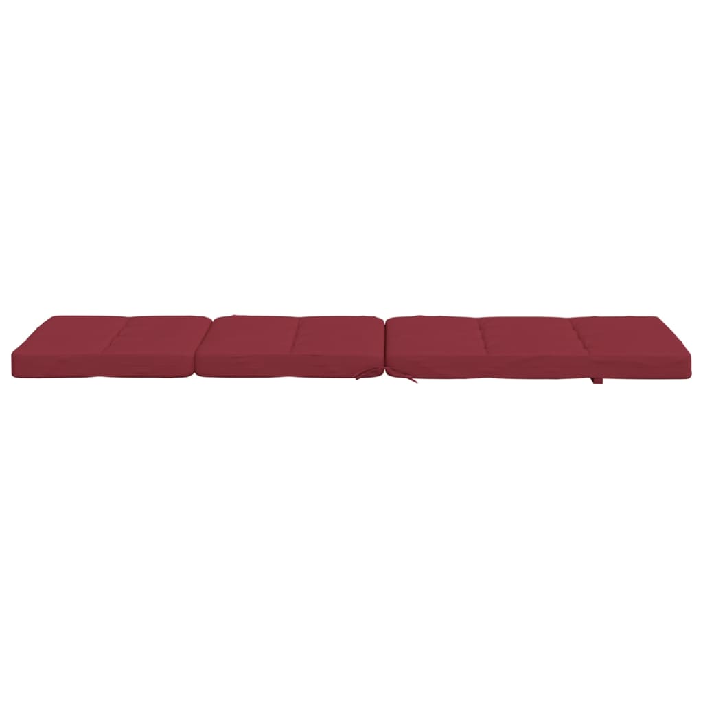 vidaXL Almofadões p/ cadeira terraço 2pcs tecido oxford vermelho tinto