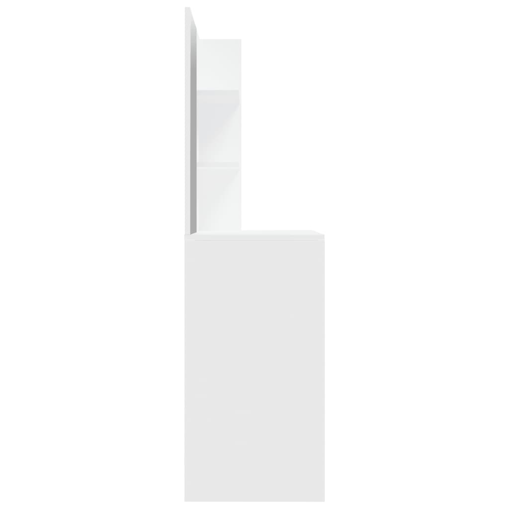 vidaXL Toucador com espelho 74,5x40x141 cm branco