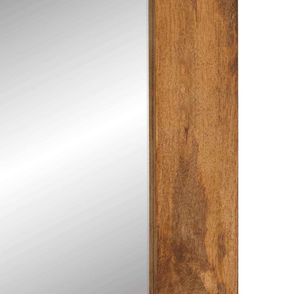vidaXL Espelho 70x50 cm madeira de mangueira maciça e vidro