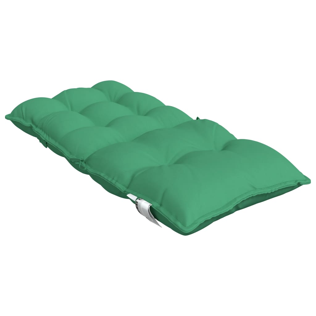 vidaXL Almofadões cadeira encosto baixo 4 pcs tecido oxford verde