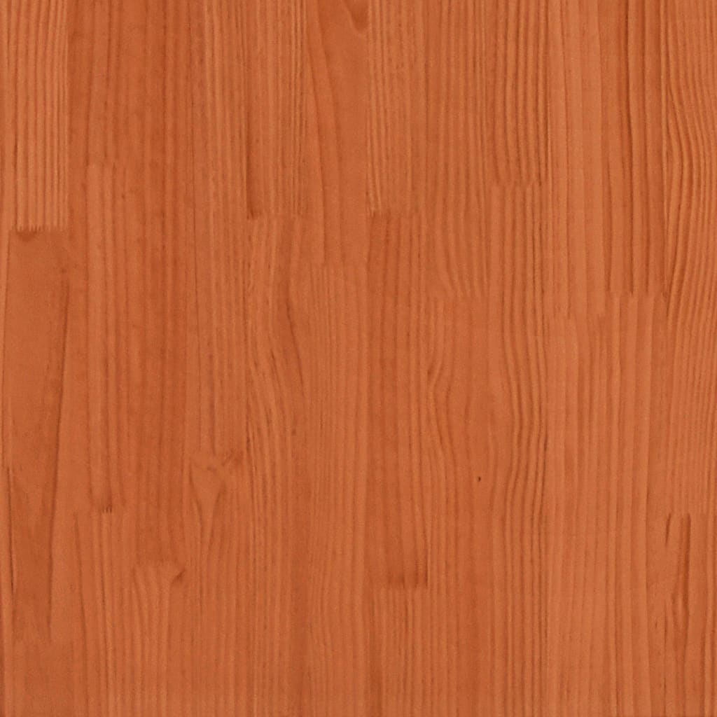 vidaXL Cabeceira 135 cm madeira de pinho maciça castanho-mel