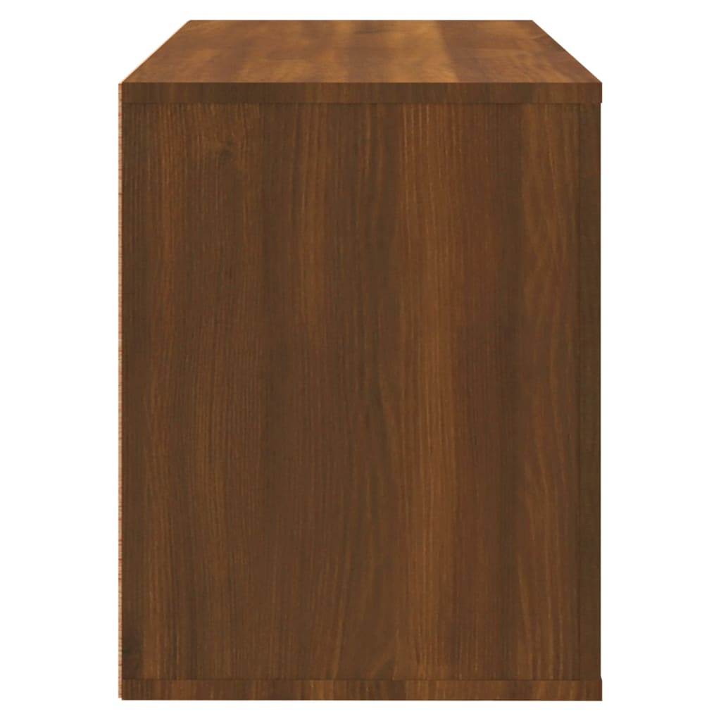 vidaXL Sapateira 80x35x45 cm derivados de madeira carvalho castanho
