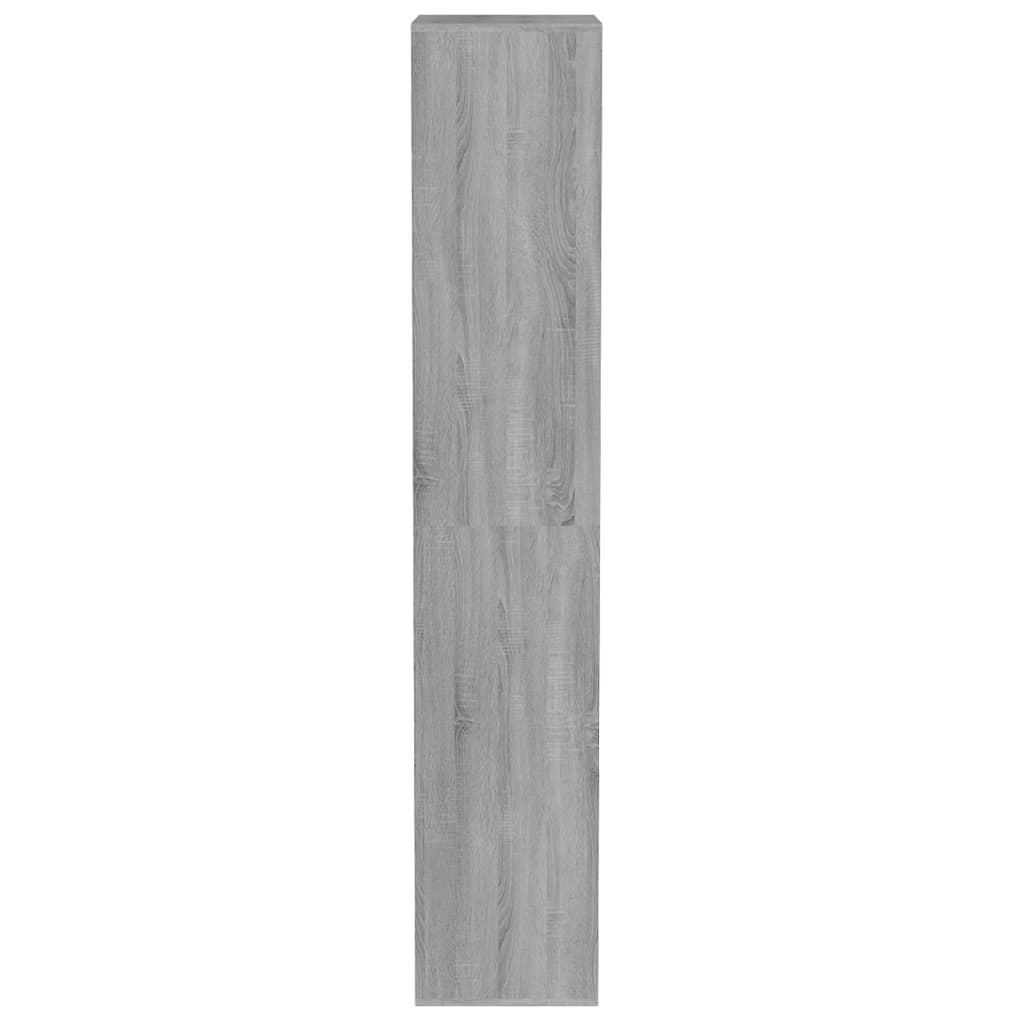 vidaXL Sapateira 54x34x183 cm derivados de madeira cinzento sonoma