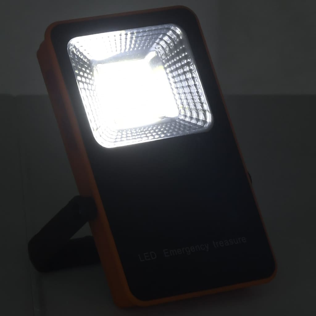 vidaXL Projetor c/ iluminação LED 10 W ABS branco frio