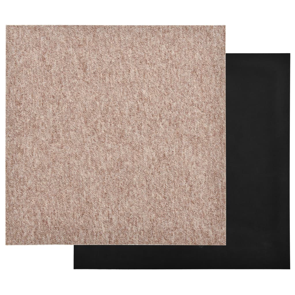 vidaXL Ladrilhos carpete para pisos 20 pcs 5 m² 50x50 cm bege