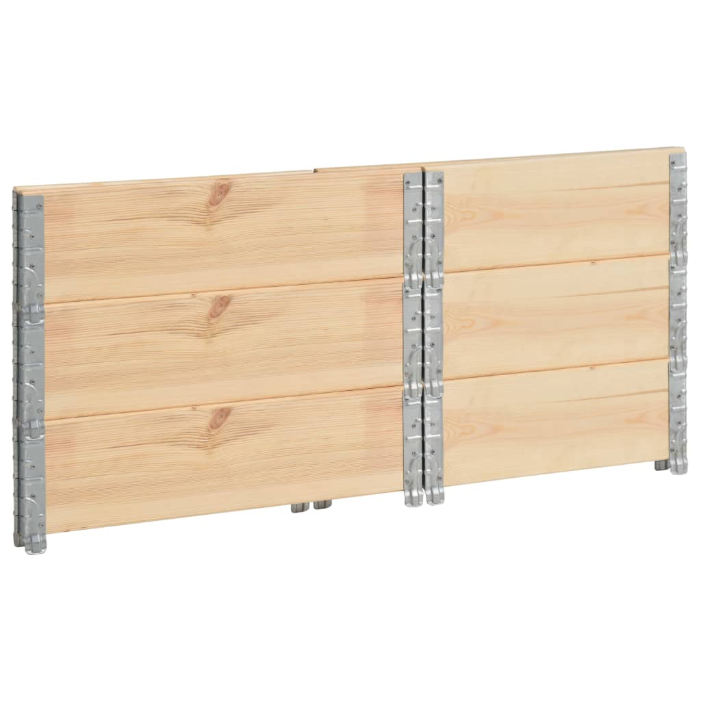 vidaXL Canteiros elevados 3 pcs 60x80 cm madeira de pinho maciça