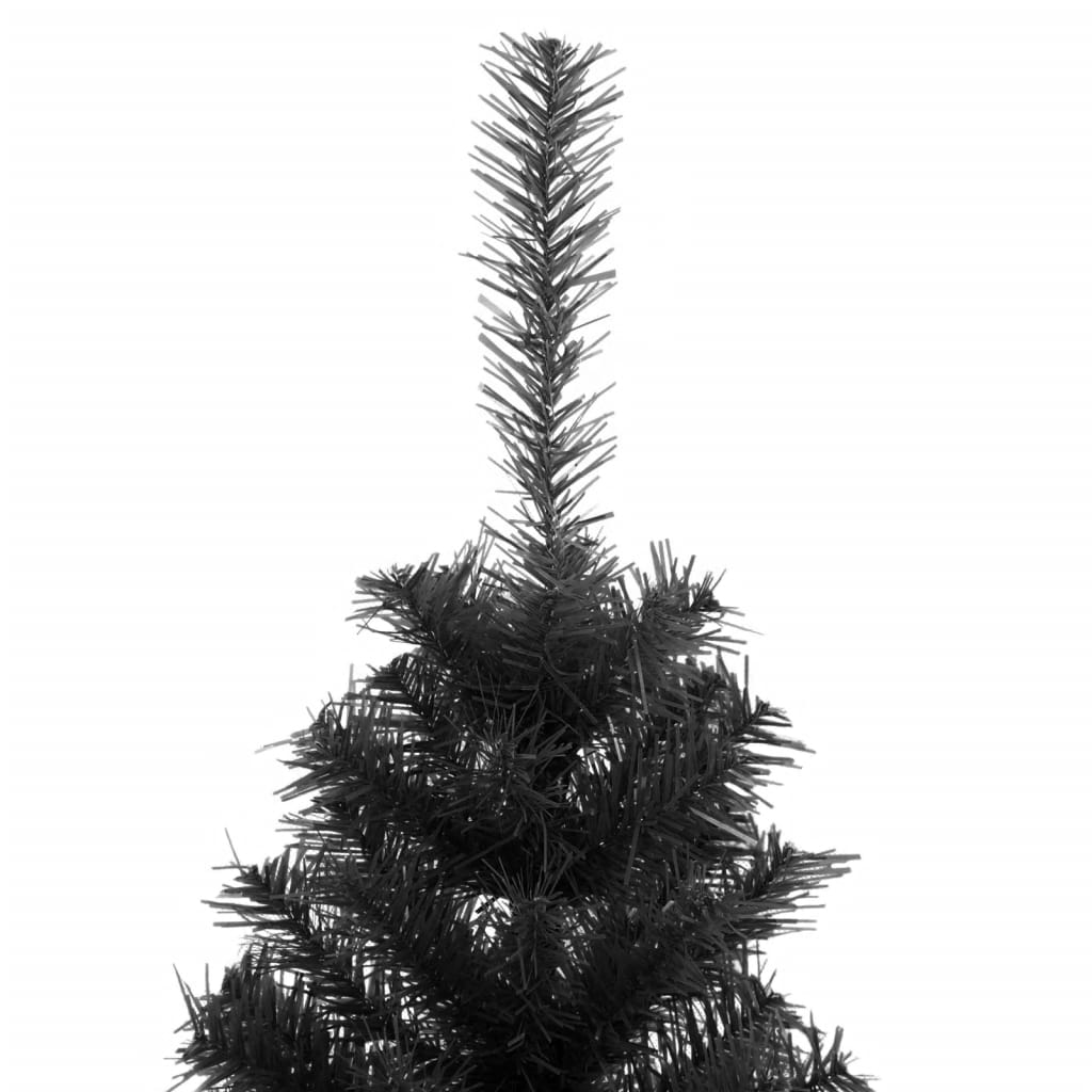 vidaXL Árvore de Natal artificial com suporte 150 cm PVC preto