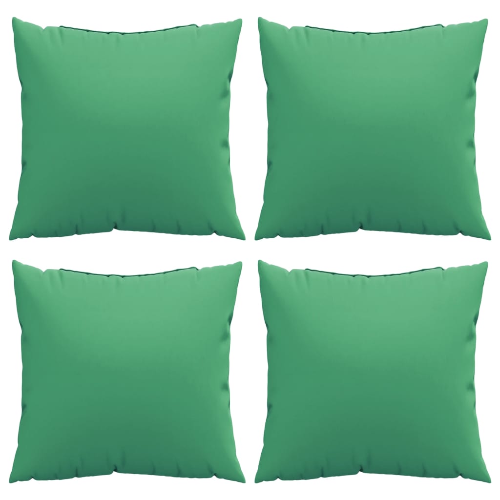 vidaXL Almofadas decorativas 4 pcs 60x60 cm tecido verde