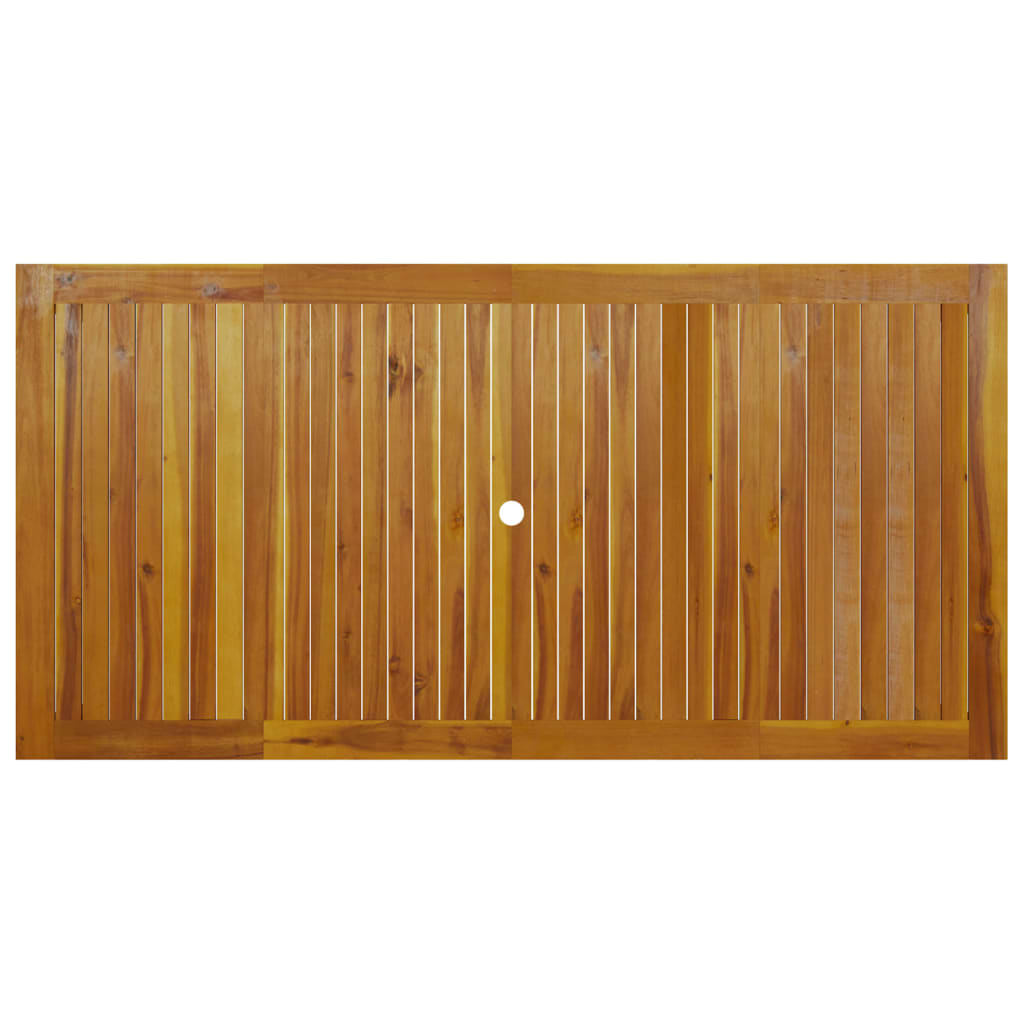 vidaXL Mesa de jardim 200x100x74 cm madeira de acácia maciça