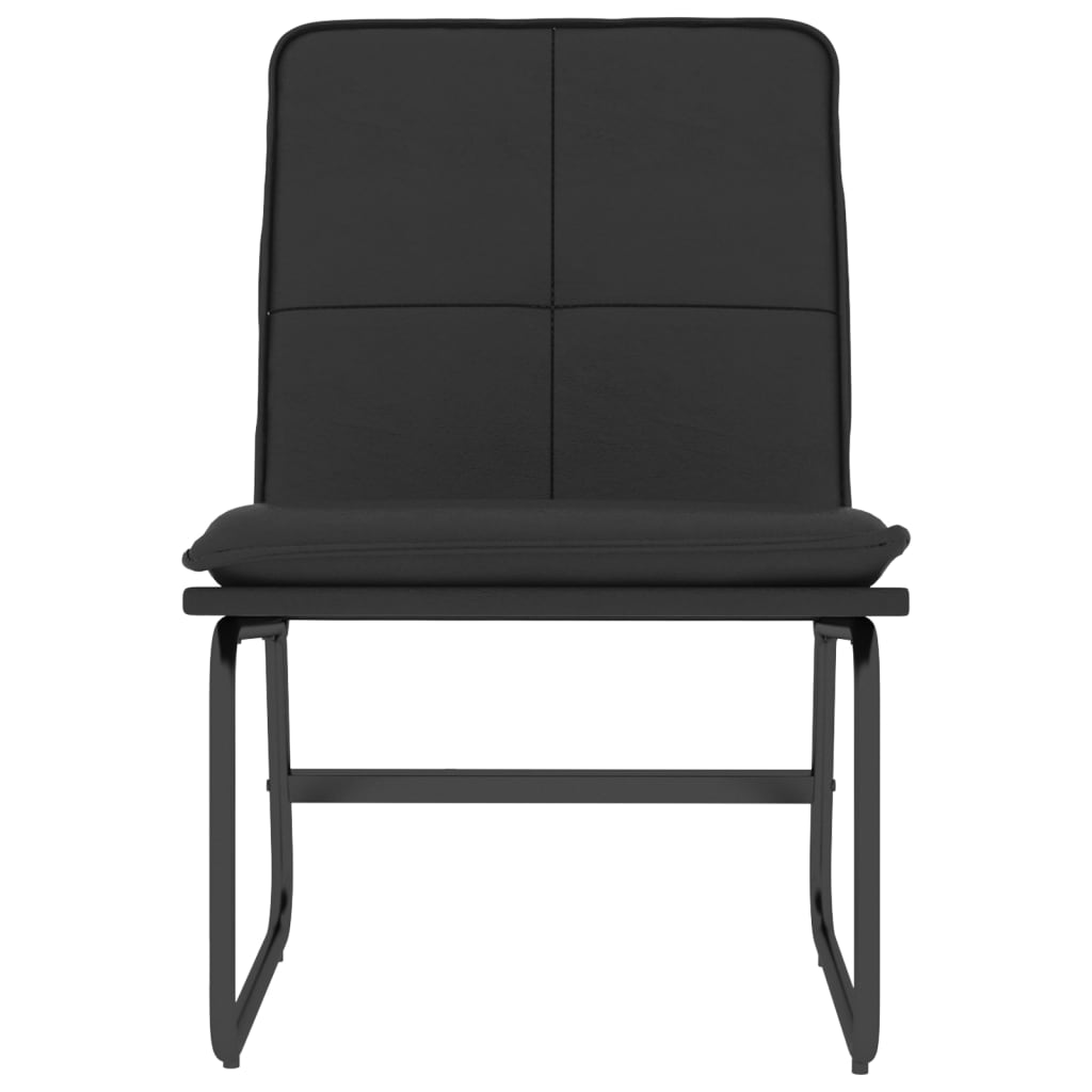 vidaXL Cadeira lounge 54x75x76 cm couro artificial preto