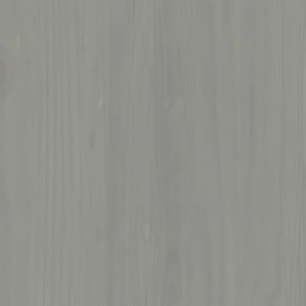 vidaXL Roupeiro VIGO 90x55x176 cm madeira de pinho maciça cinzento