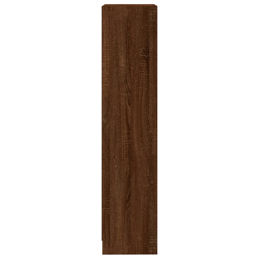 vidaXL Estante 3 prat. 40x24x109cm derivados madeira carvalho castanho