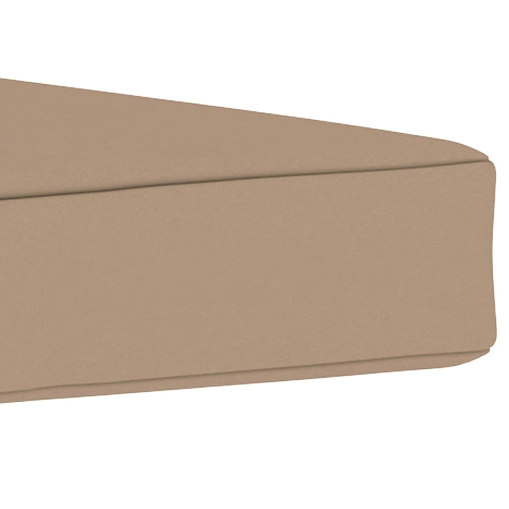 vidaXL Almofadão móveis paletes 60x61,5x6 cm tecido cinza-acastanhado
