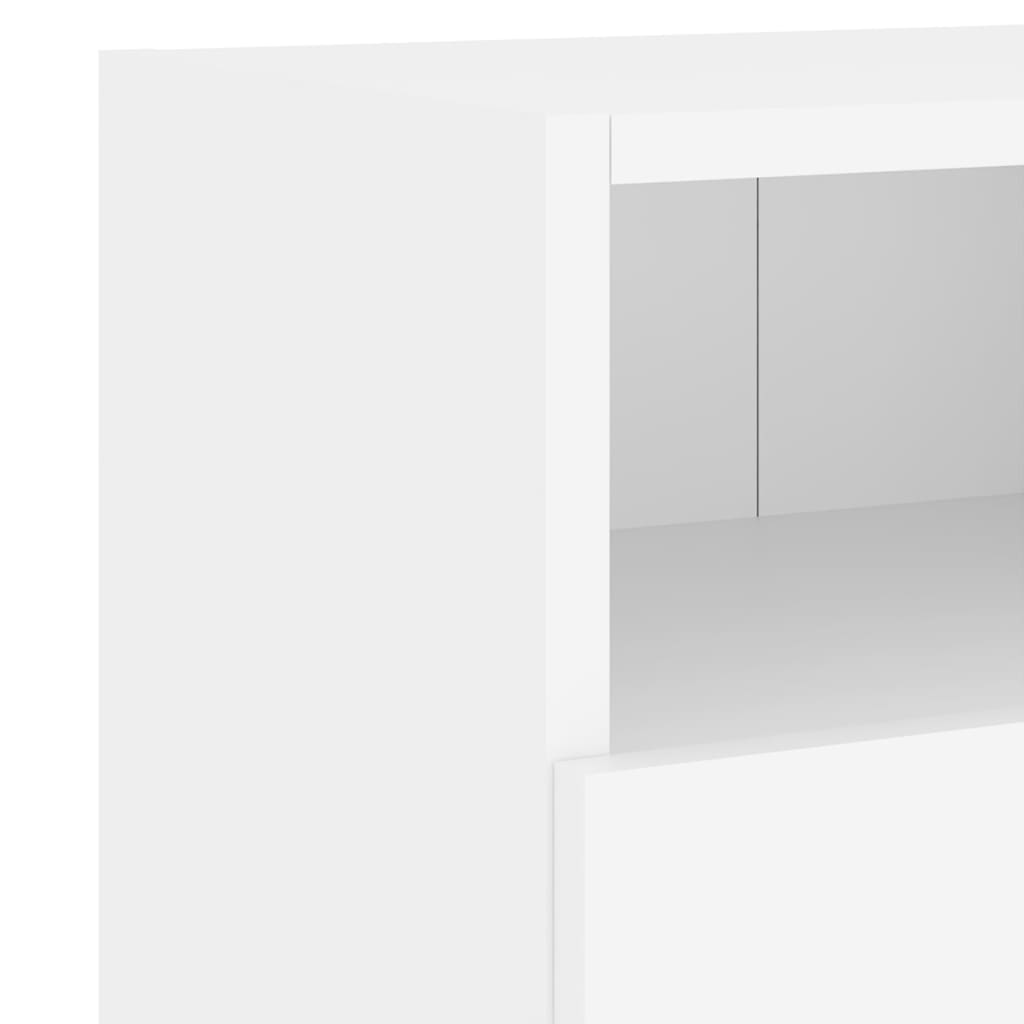 vidaXL Móvel de parede p/ TV 60x30x30 cm derivados de madeira branco