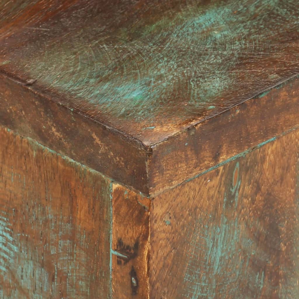 vidaXL Mesa de centro 68x68x41 cm madeira recuperada maciça