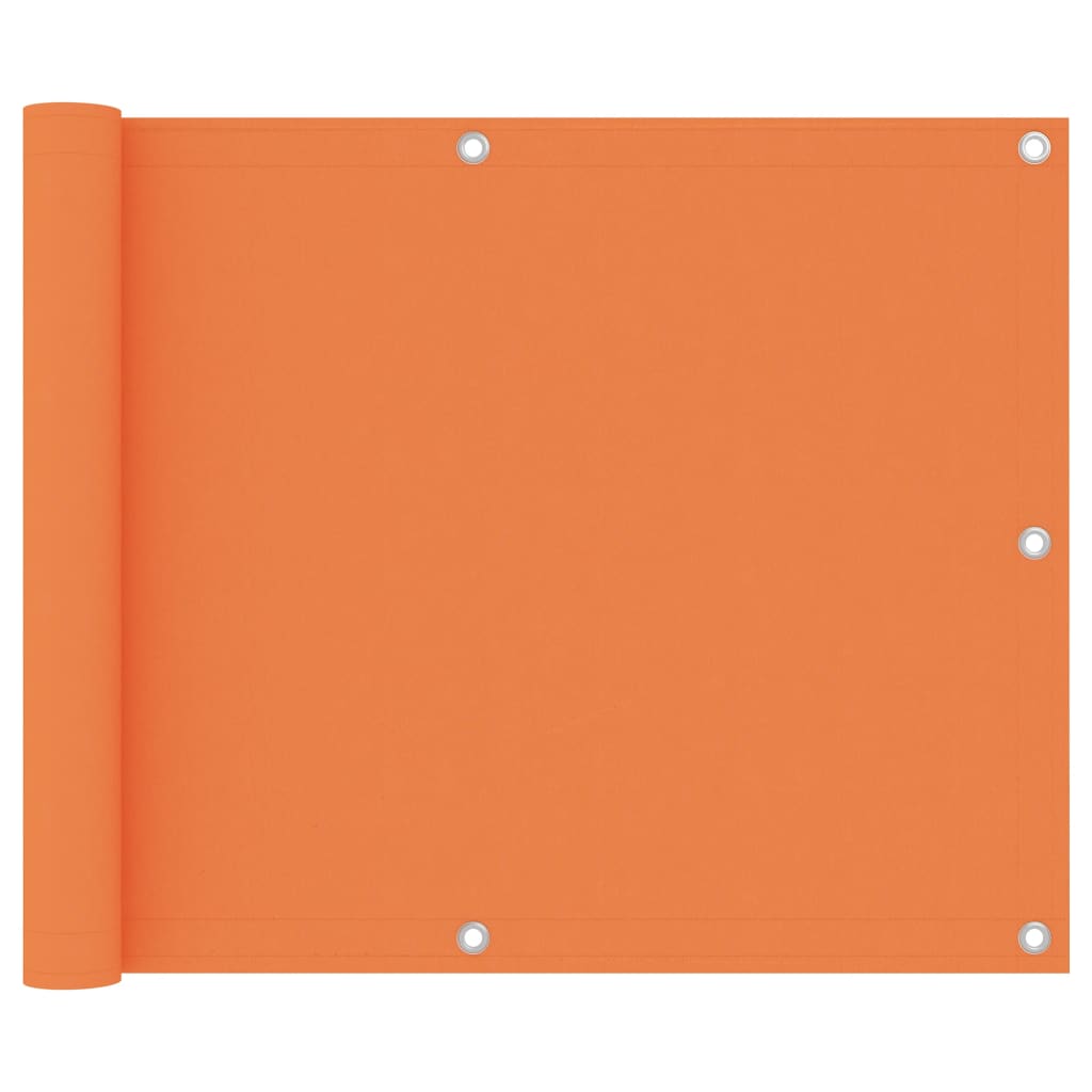vidaXL Tela de varanda 75x500 cm tecido Oxford laranja
