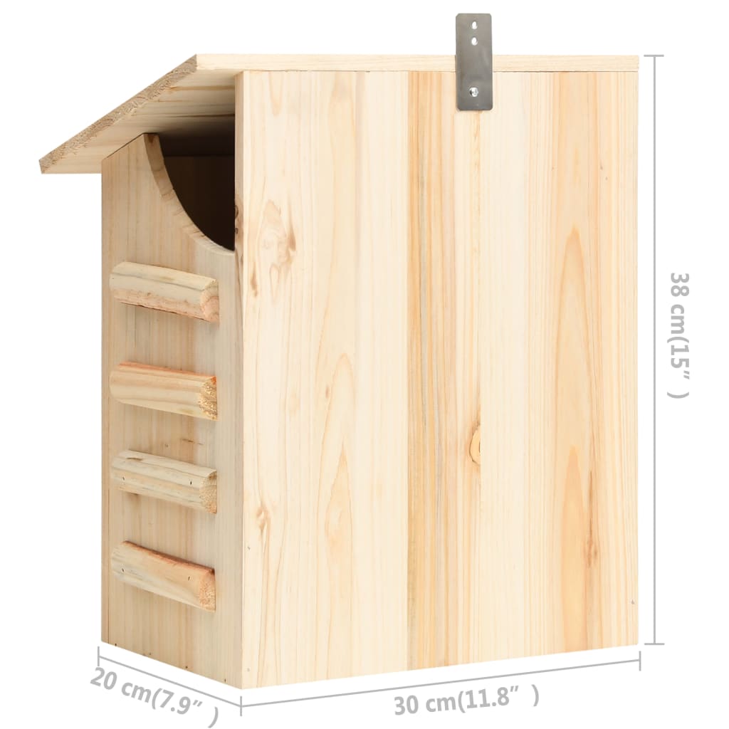 vidaXL Casa para morcegos 30x20x38 cm madeira de abeto maciça