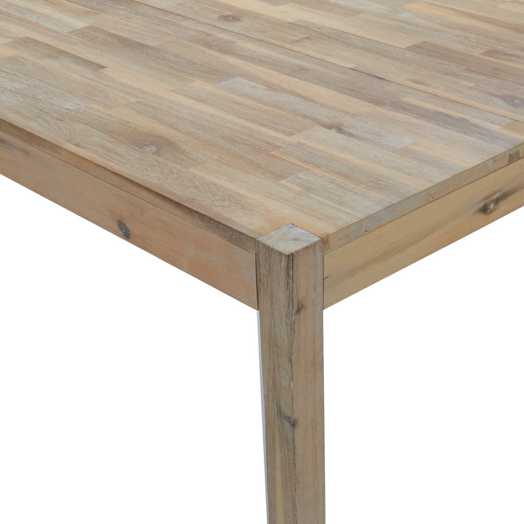 vidaXL Mesa de jantar 110x70x75 cm madeira de acácia maciça